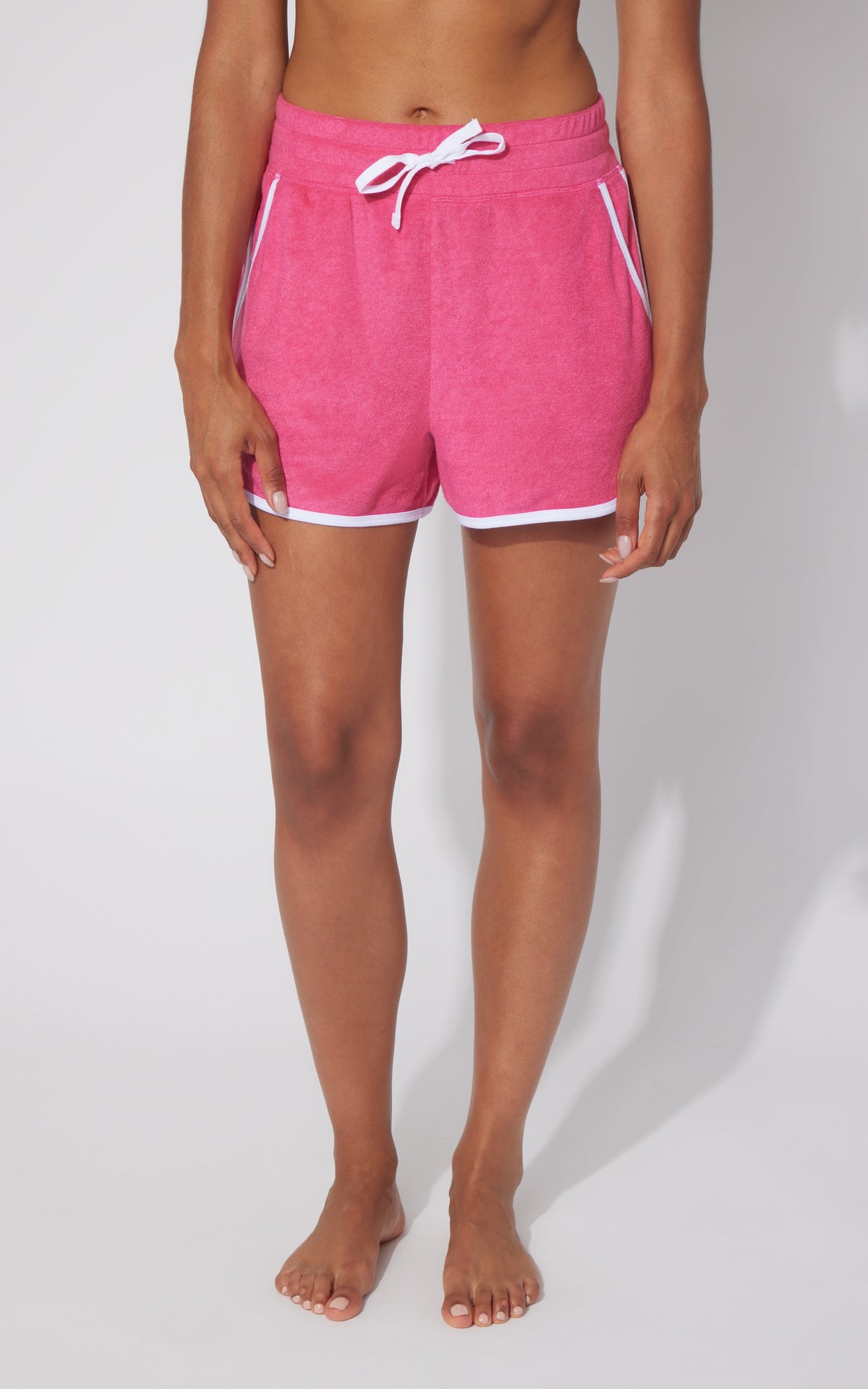 90 Degree by Reflex Towel Terry Dolphin Hem Short