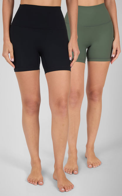 90 Degree by Reflex SKN Everyday 5” Basic Shorts 2 PK
