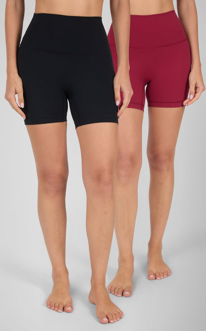 90 Degree by Reflex SKN Everyday 5” Basic Shorts 2 PK