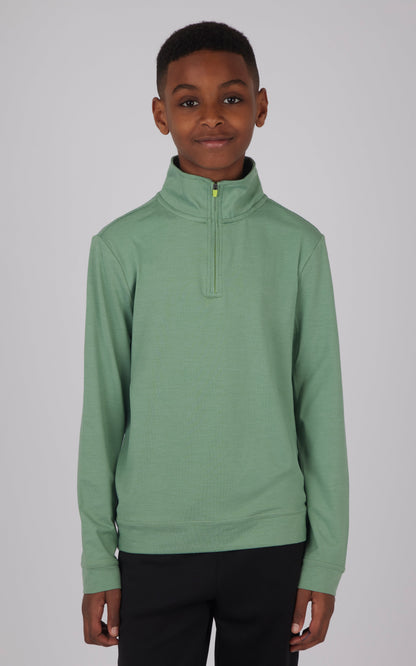 90 Degree by Reflex Boys Quarter Zip Pullover Sweatshirt