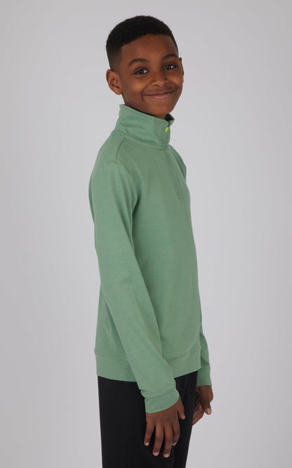 90 Degree by Reflex Boys Quarter Zip Pullover Sweatshirt