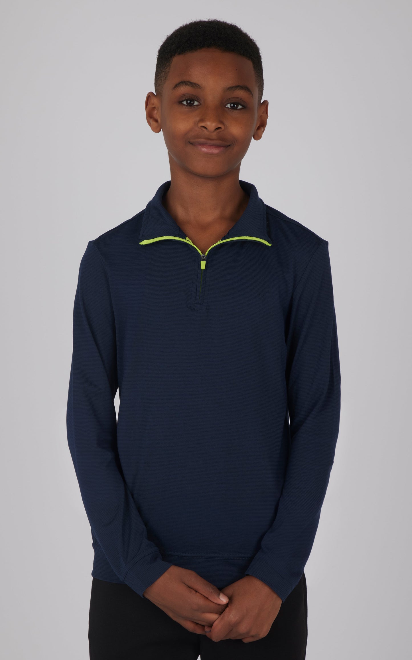 90 Degree by Reflex Boys Quarter Zip Pullover Sweatshirt