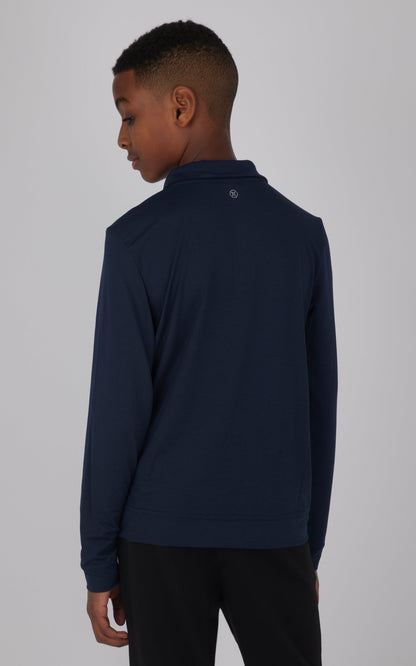 90 Degree by Reflex Boys Quarter Zip Pullover Sweatshirt