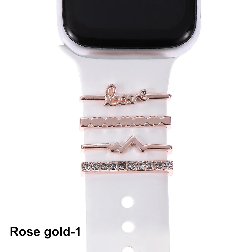 Decorative Metal Charms For Apple Watch Bands