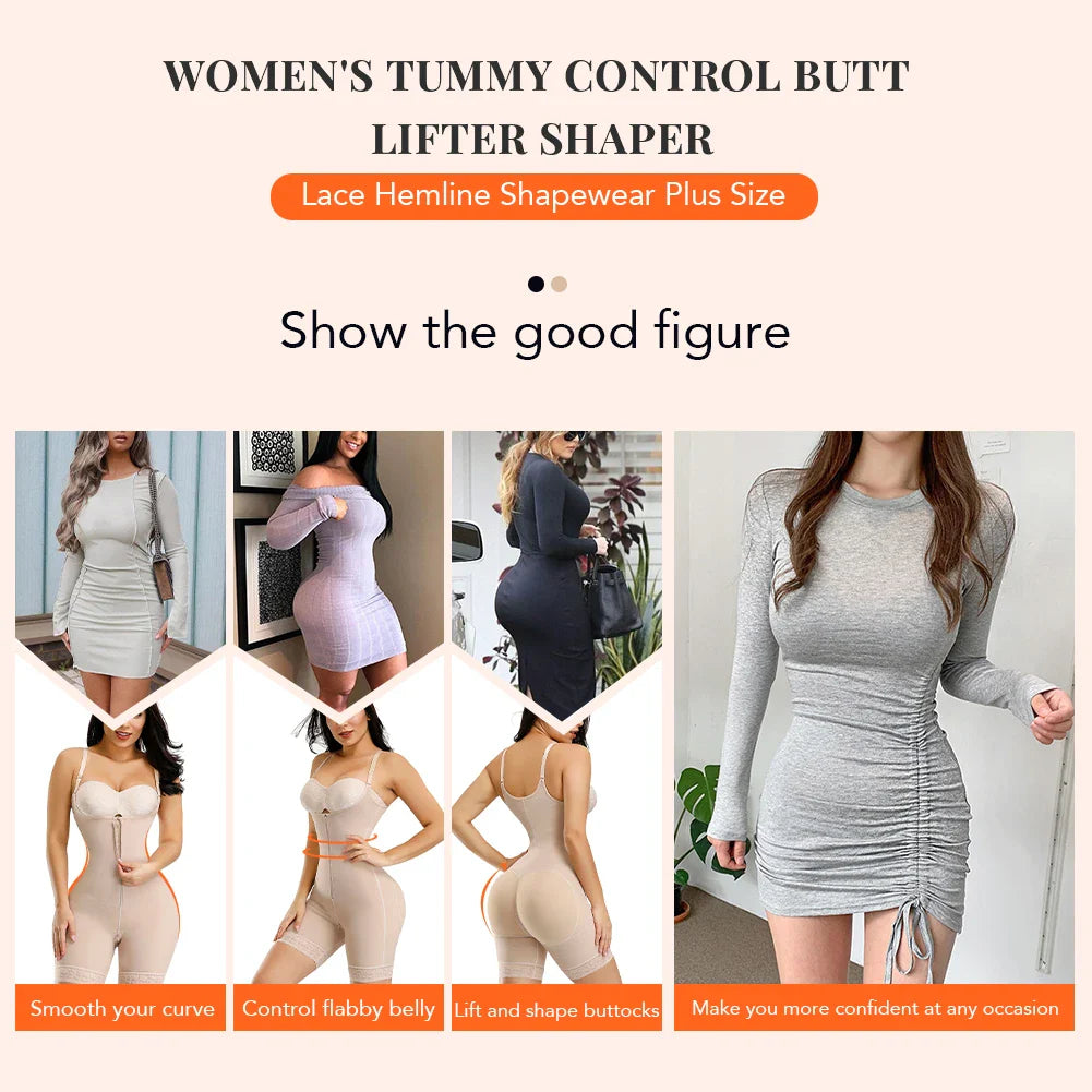 Straps Full Body Shaper Tummy Slimming Postpartum Stage 3 Girdle Push Up Butt Lifter Shapewear