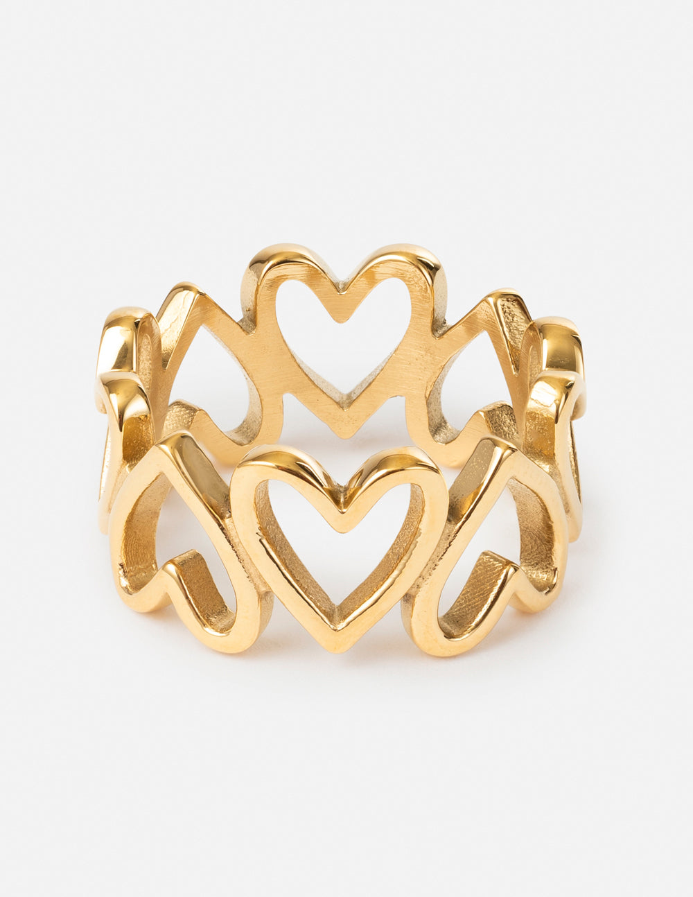 Elevated Faith Heart Chain Ring