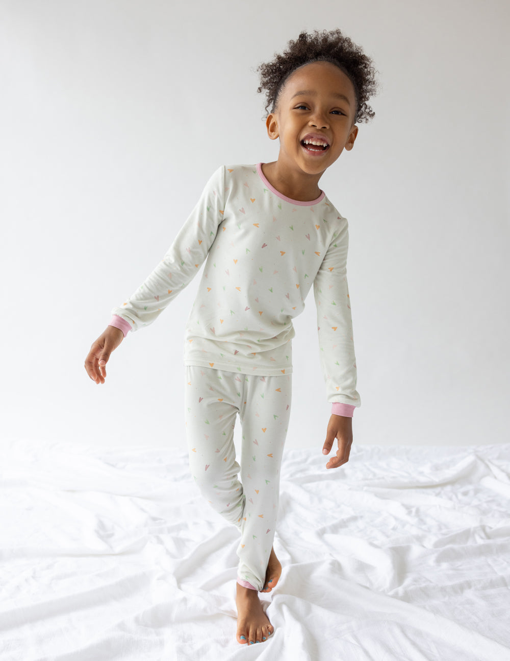 Elevated Faith Heart Bamboo Kids Pajama Set