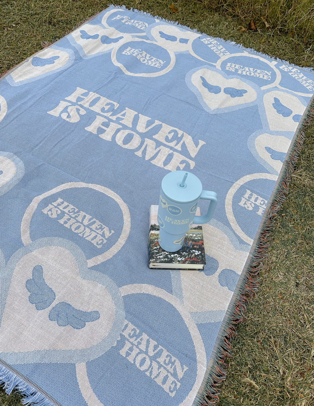Elevated Faith Heaven Is Home Throw Blanket