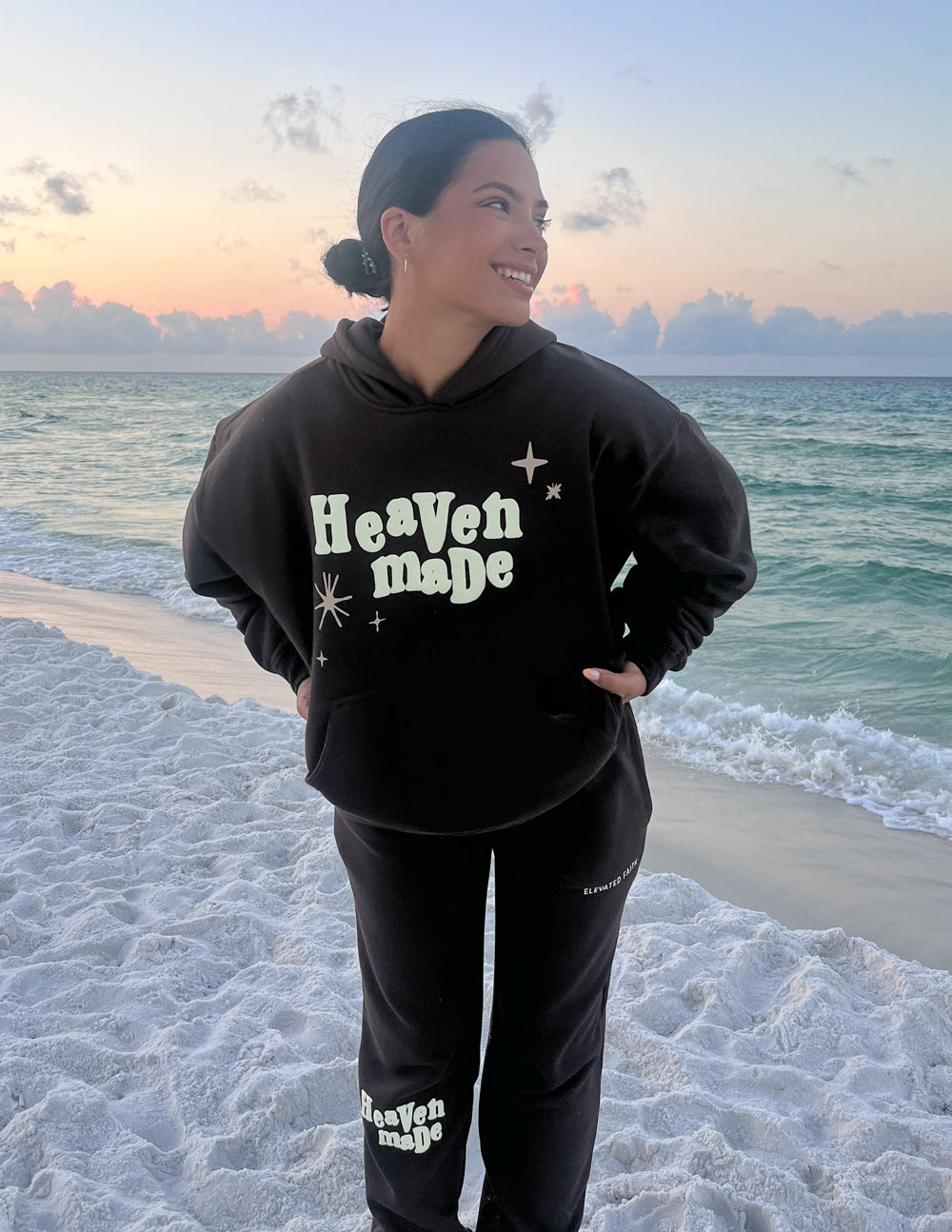 Elevated Faith Heaven Made Unisex Hoodie