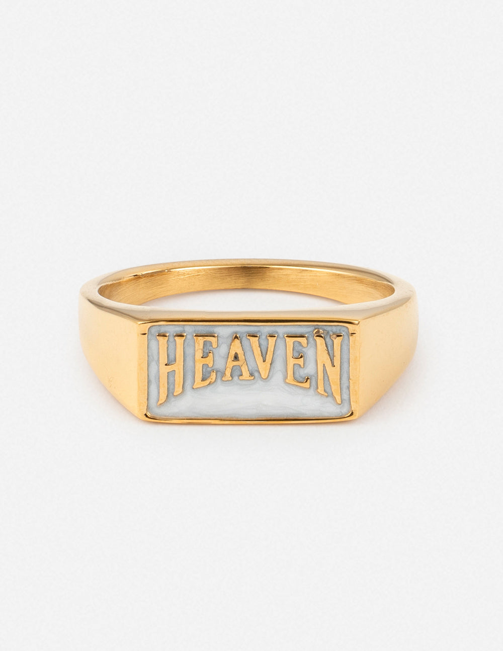 Elevated Faith Heaven Rectangular Signet Ring
