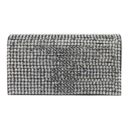 Bling Studded Evening Clutch Crossbody Bag
