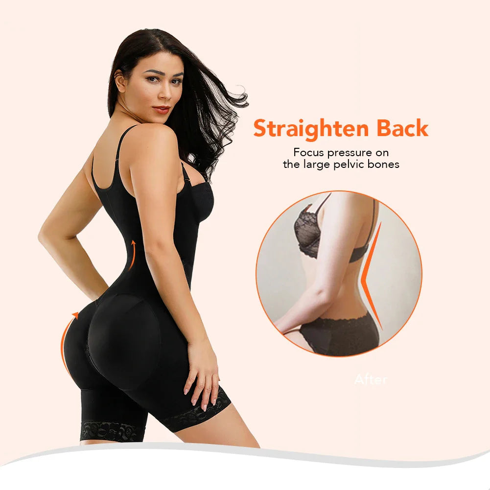 Straps Full Body Shaper Tummy Slimming Postpartum Stage 3 Girdle Push Up Butt Lifter Shapewear