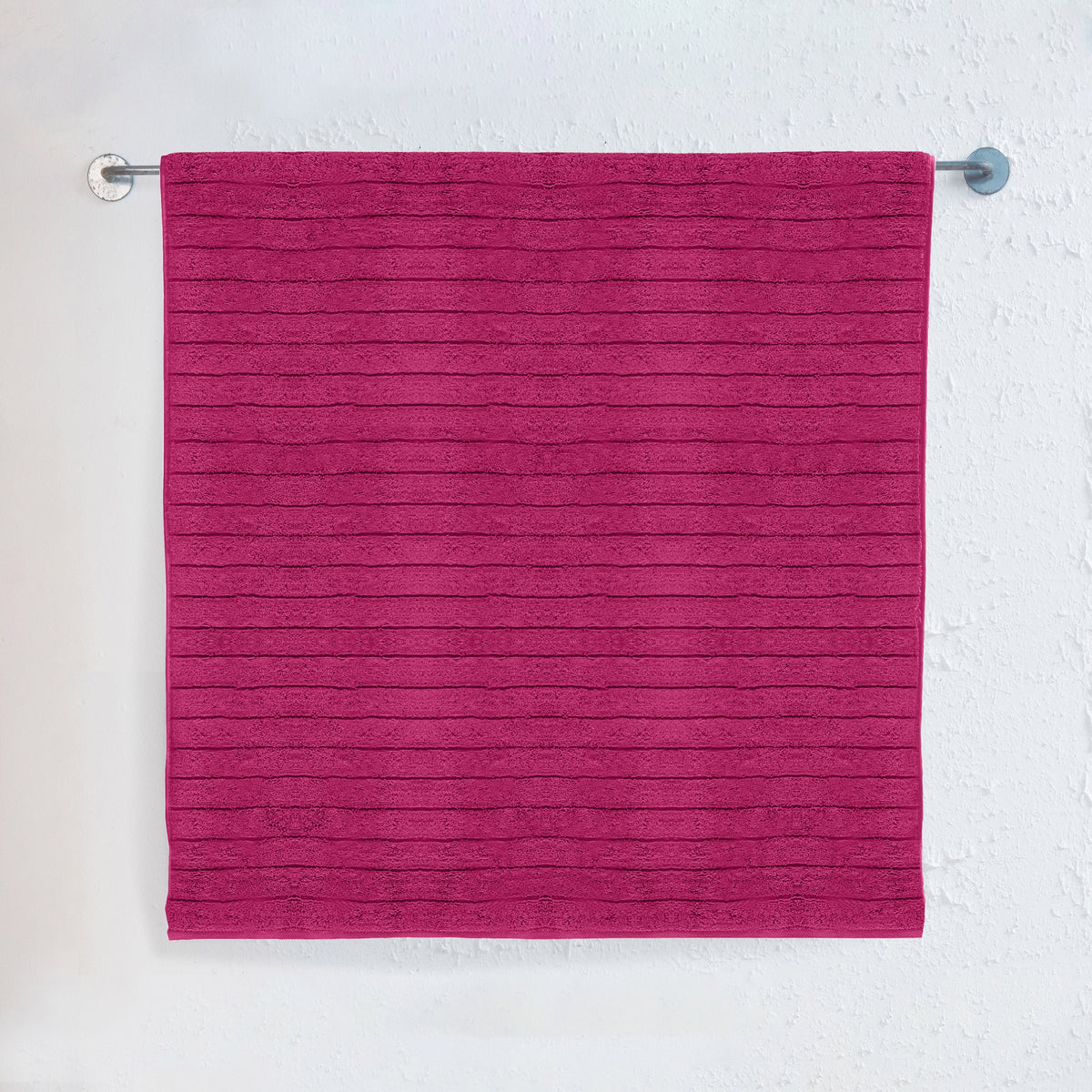 Elegant Comfort 1-Piece Premium Turkish Cotton Corduroy Stripe Jumbo Towel, 35x 70 inch