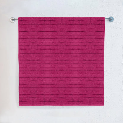 Elegant Comfort 1-Piece Premium Turkish Cotton Corduroy Stripe Jumbo Towel, 35x 70 inch