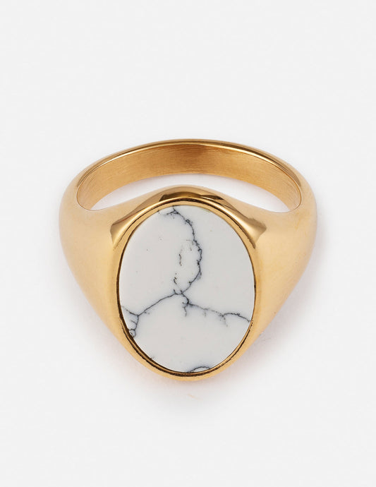 Elevated Faith Howlite Stone Ring