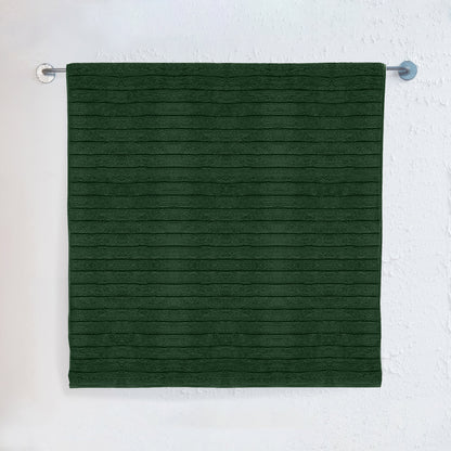 Elegant Comfort 1-Piece Premium Turkish Cotton Corduroy Stripe Jumbo Towel, 35x 70 inch