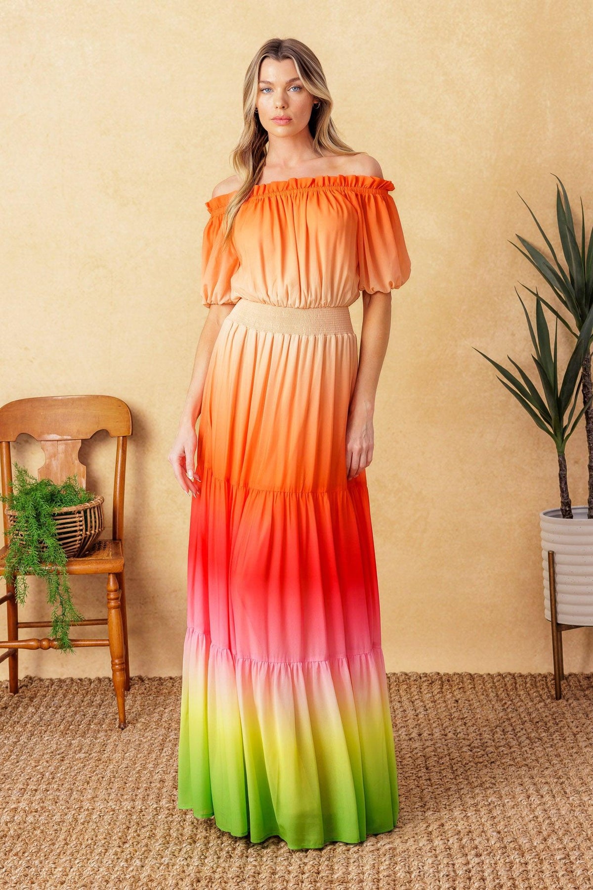 Forgotten Story Woven Maxi Dress