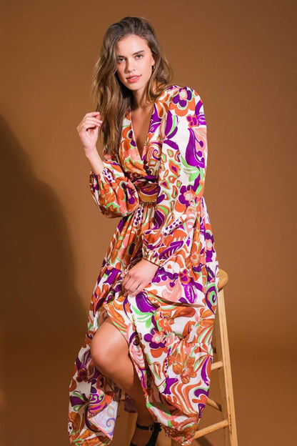 Blossom Beauty Woven Midi Dress
