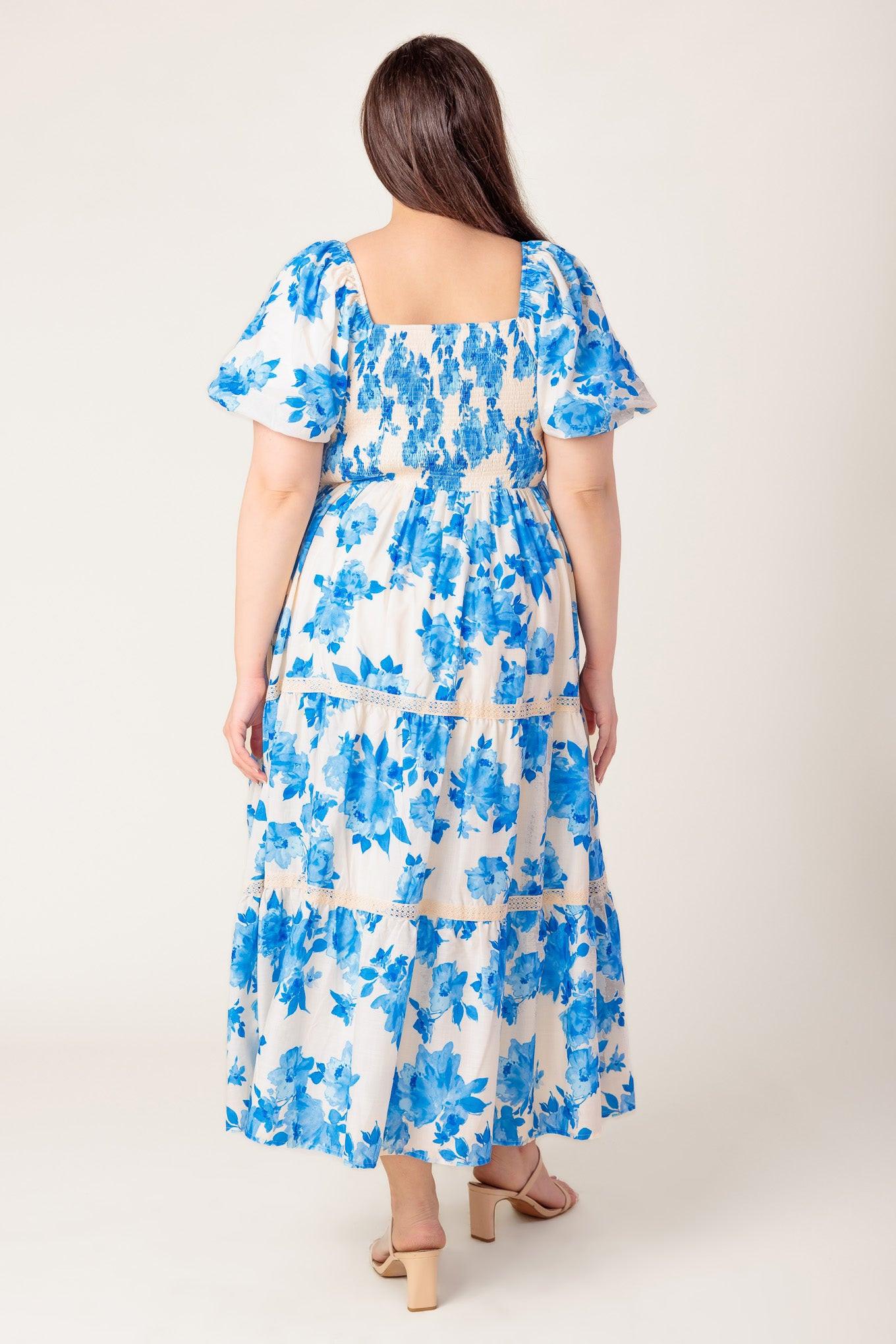 Blooming Day Woven Midi Dress
