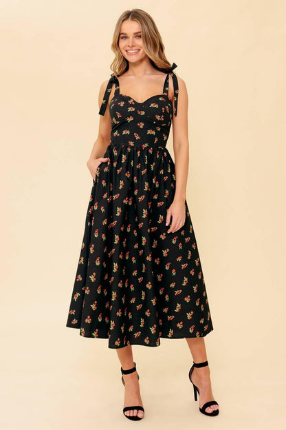 Enchanting Moments Woven Mdi Dress