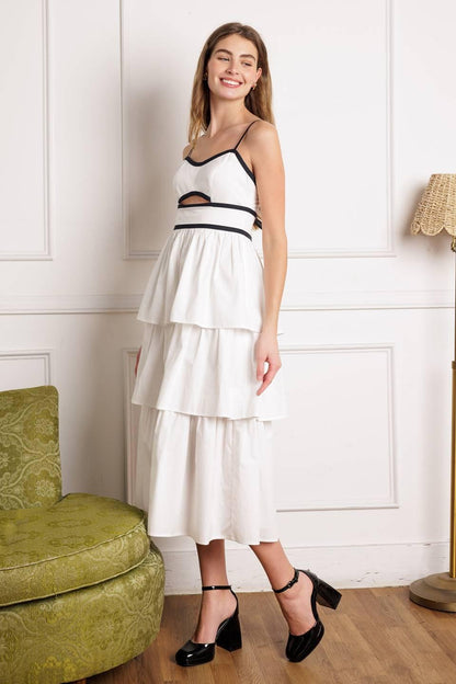 Go Getter Woven Midi Dress