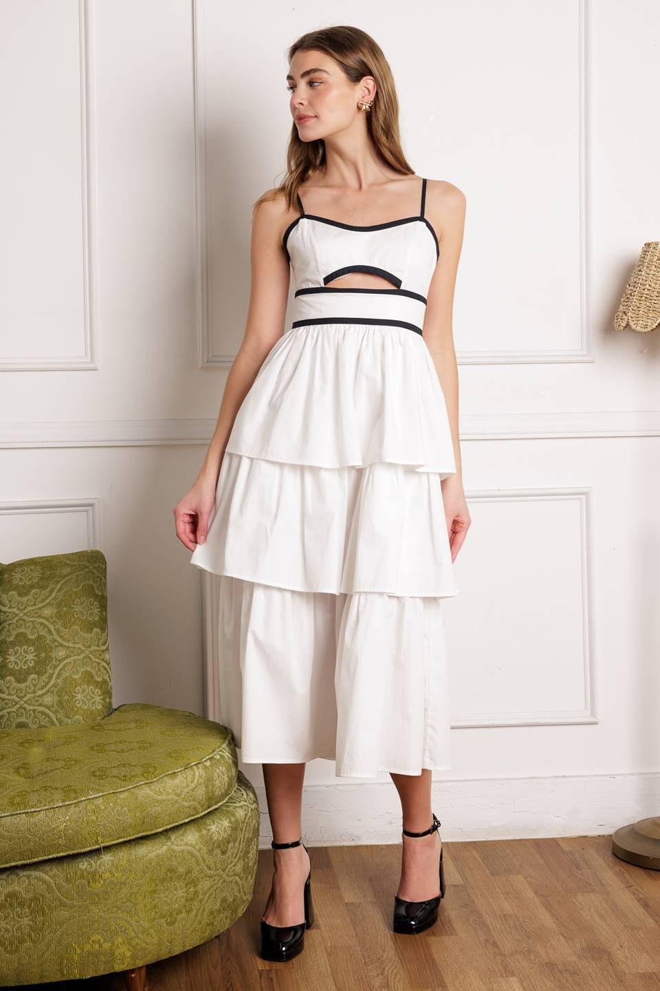 Go Getter Woven Midi Dress