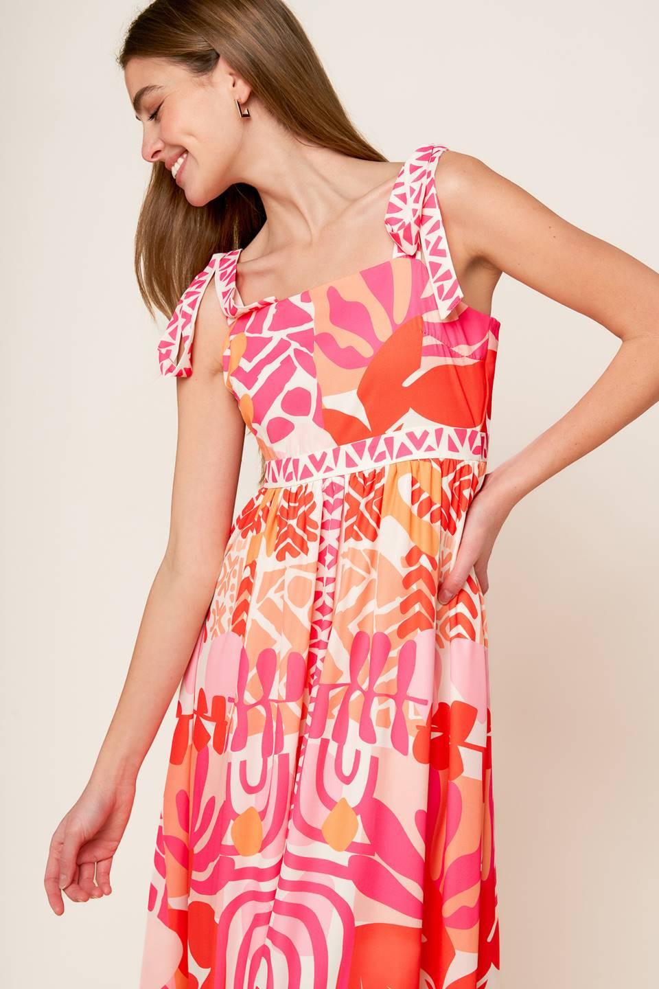 Drive-in Movie Woven Maxi Dress