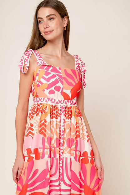 Drive-in Movie Woven Maxi Dress