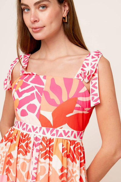Drive-in Movie Woven Maxi Dress