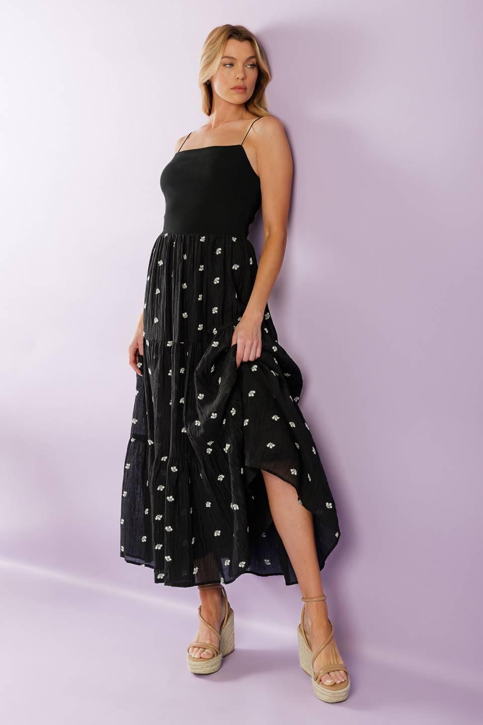 Fade Into You Woven Midi Dress