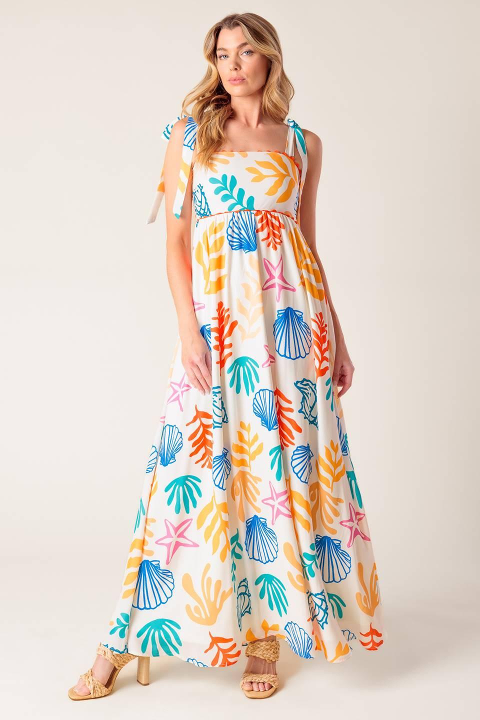Frolic Through Fields Woven Maxi Dress