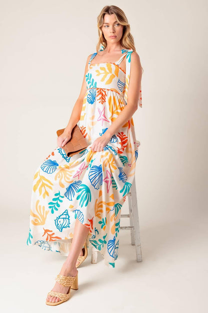 Frolic Through Fields Woven Maxi Dress