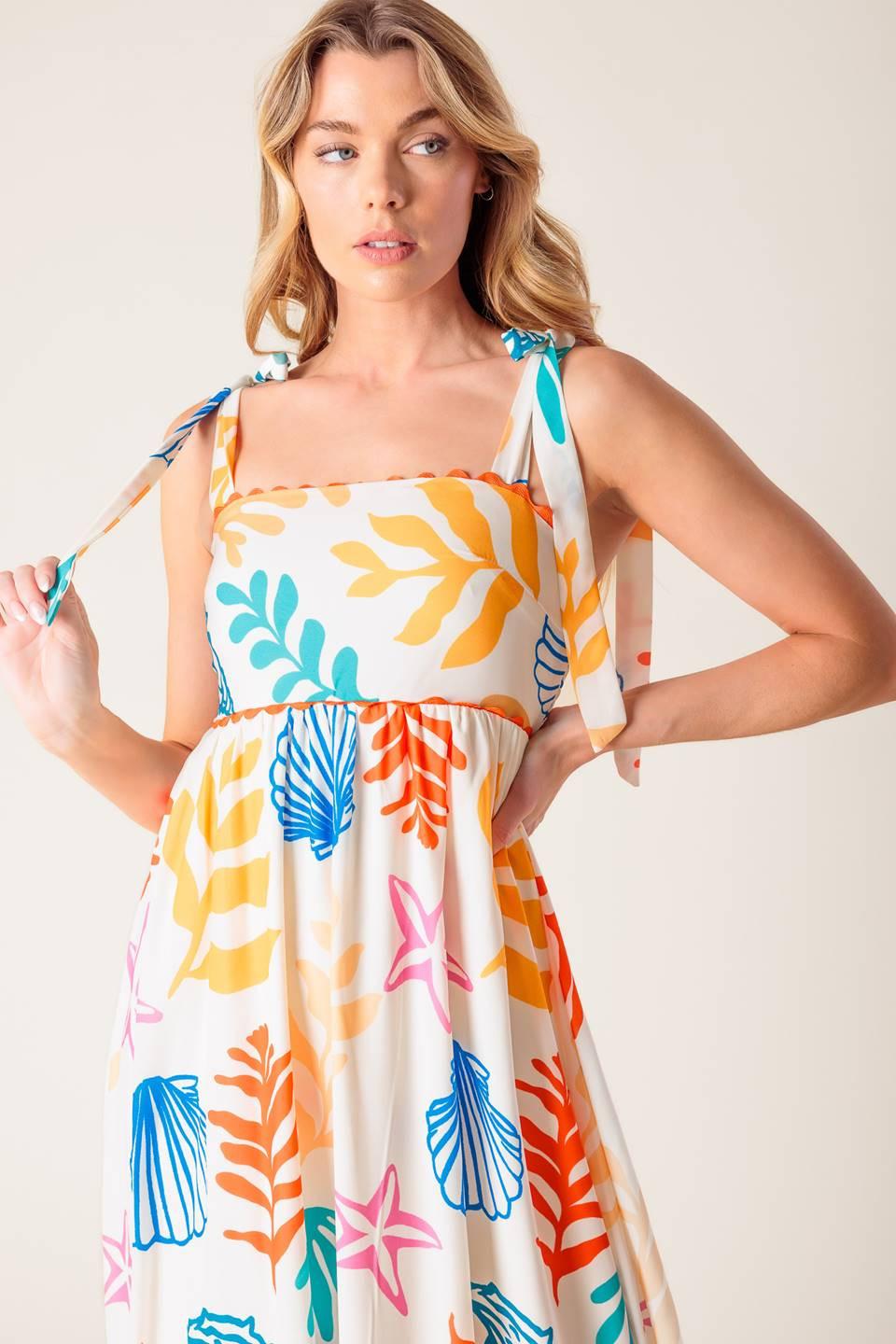 Frolic Through Fields Woven Maxi Dress