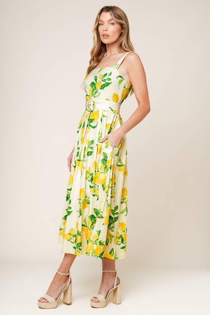 Beaming Perfection Ivory Woven Midi Dress