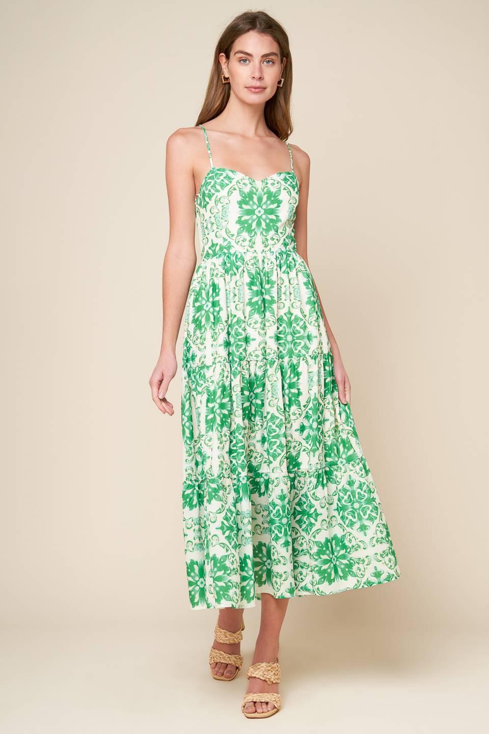 Beyond Elegant Woven Midi Dress