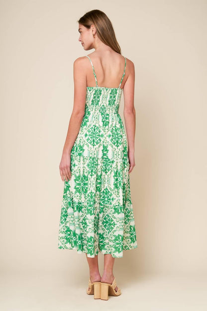 Beyond Elegant Woven Midi Dress