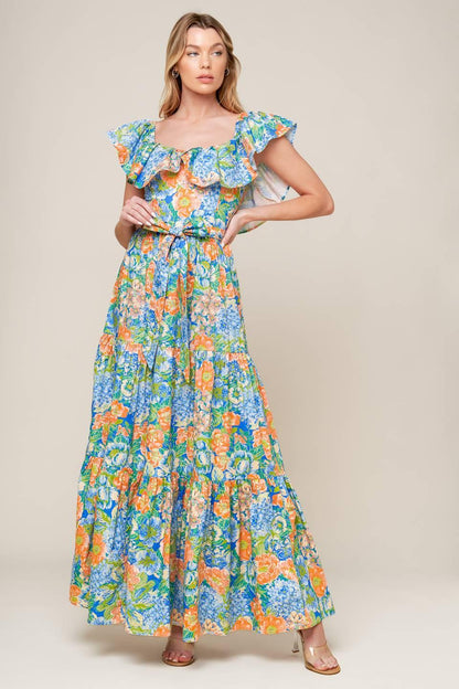 Delightful Garden Party Woven Maxi Dress