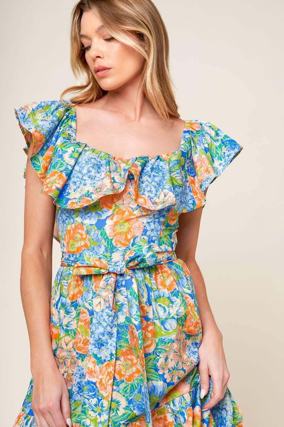 Delightful Garden Party Woven Maxi Dress