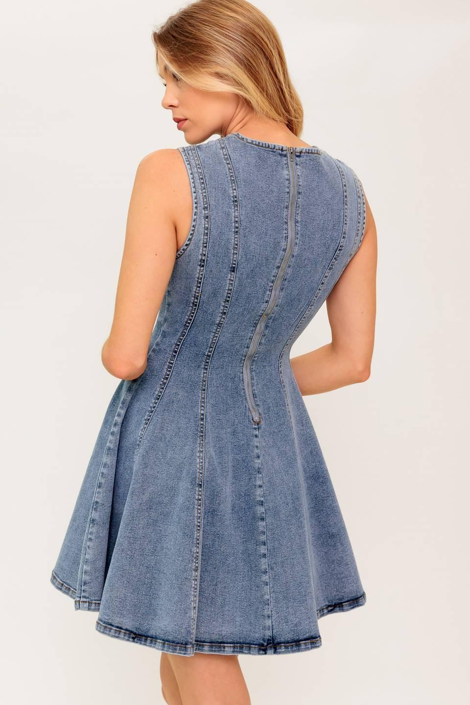 Caught in a Moment Denim Mini Dress