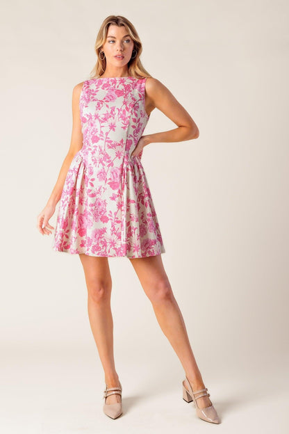 Adventure Island Pink Woven Mini Dress