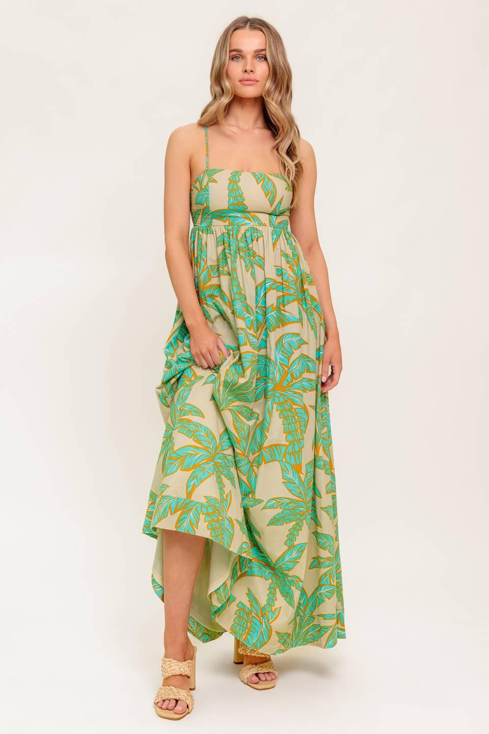 Blossom Spell Woven Maxi Dress