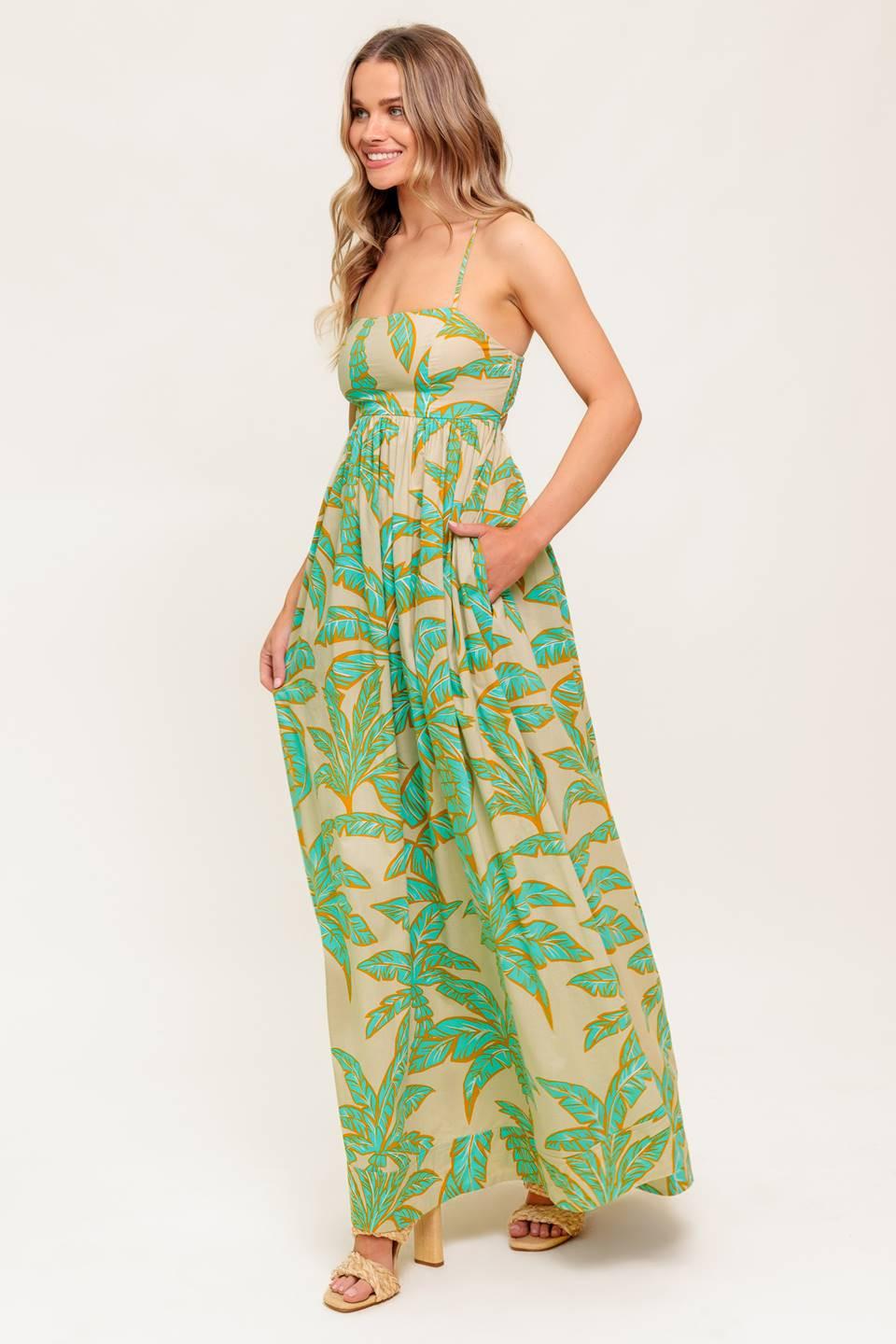 Blossom Spell Woven Maxi Dress
