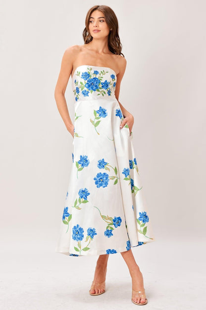 Garden Muse Woven Midi Dress