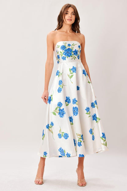 Garden Muse Woven Midi Dress