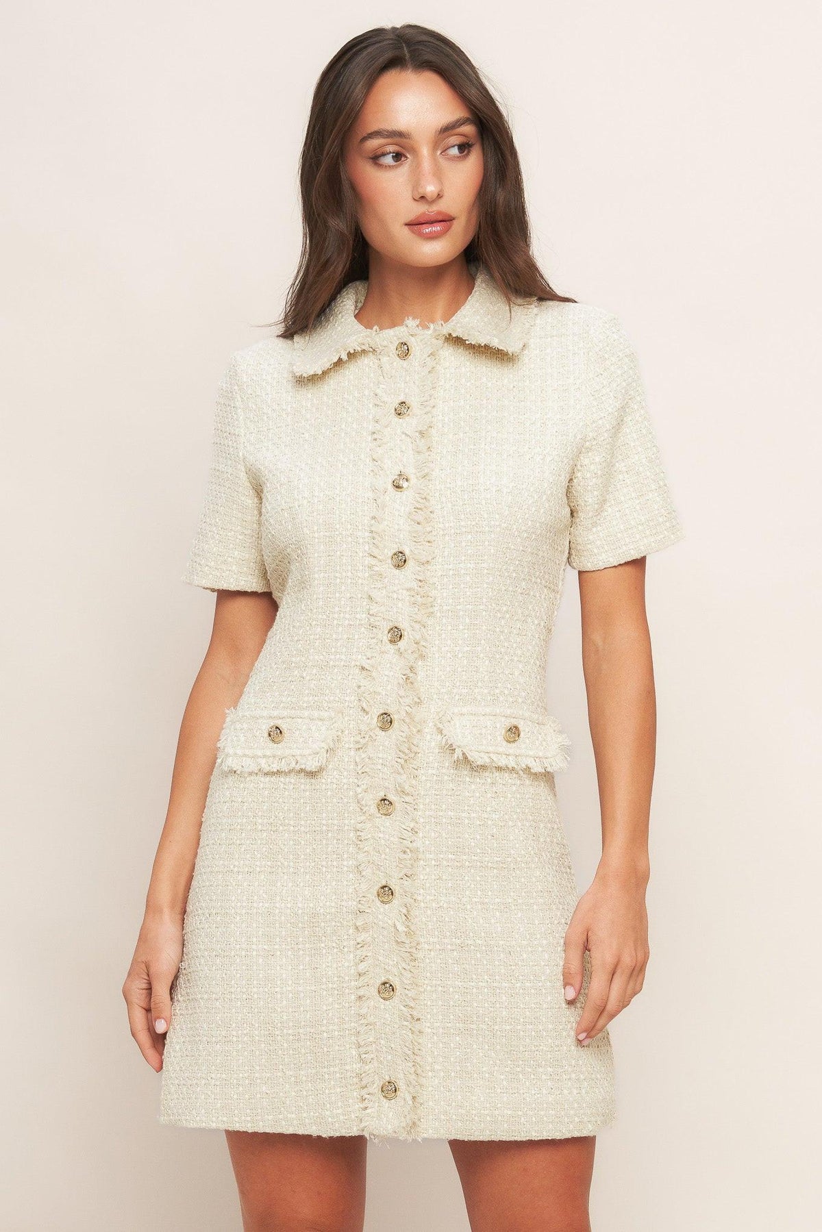 Bouclé Affair Tweed Mini Dress