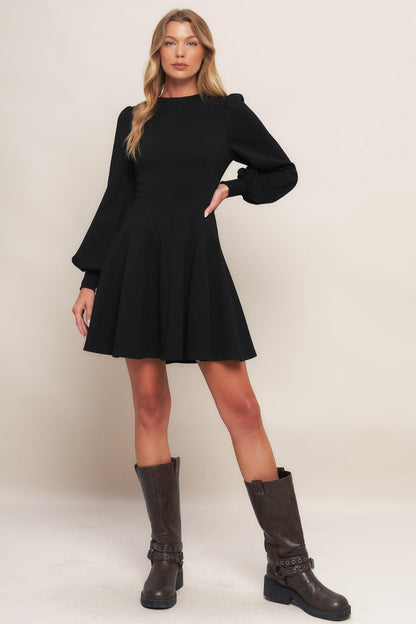 Black Swan Heavy Knit Mini Dress