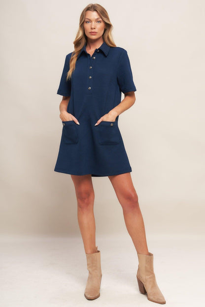 Downtown Cool Knit Mini Dress