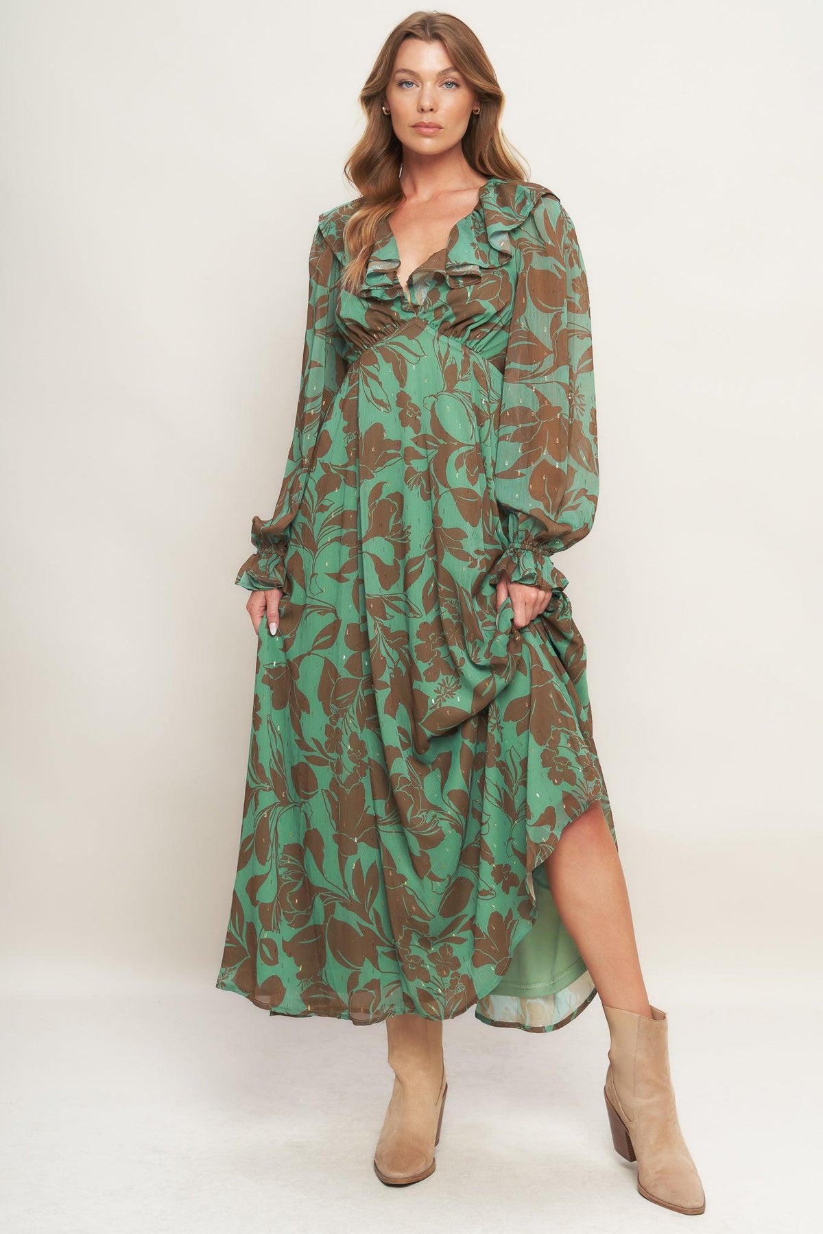 Botanic Dreams Woven Maxi Dress