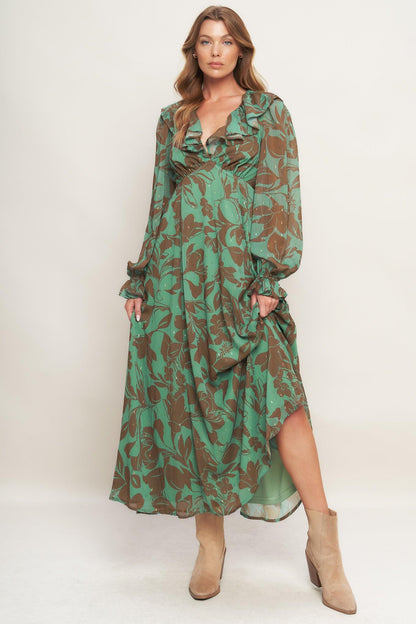 Botanic Dreams Woven Maxi Dress