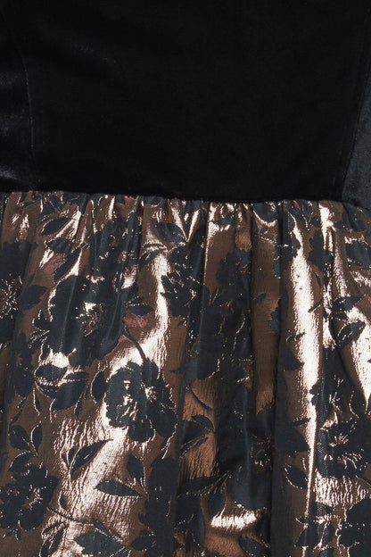 Celebration Night Velvet Woven Mini Dress